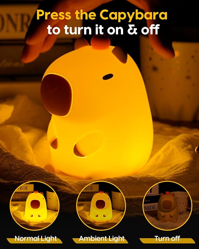 Cute Capybara Night Light